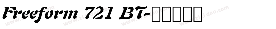 Freeform 721 BT字体转换